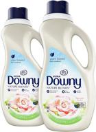 🌹 downy nature blends fabric conditioner - rosewater & aloe, 104 loads, 44 fl oz (2-pack) logo