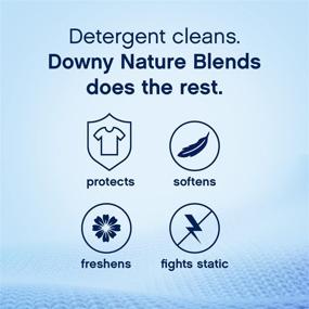 img 1 attached to 🌹 Downy Nature Blends Fabric Conditioner - Rosewater & Aloe, 104 Loads, 44 Fl Oz (2-Pack)