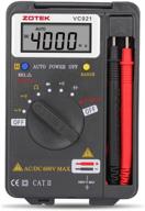 vc921 digital multimeter: auto ranging pocket digital multi 🔧 tester - measure ac/dc voltage, current, resistance, capacitance, transistors & diodes logo