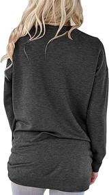 img 3 attached to Mansy Womens Pullover Sweatshirt Pockets Sports & Fitness