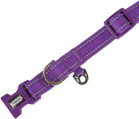 img 2 attached to 🐕 Petiry Reflective Nylon Dog Collar: Breathable Neoprene Padding, Adjustable for Puppy, Medium, and Large Dogs