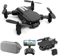 🚁 goolrc mini drone with 1080p camera for kids and adults - ls-min rc quadcopter with 360° flip, gesture photo/video, track flight, altitude hold, headless mode, carry bag, and 3 batteries (black) logo