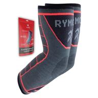 🏋️ rymora fitness elbow brace - m, compression support sleeve for tendonitis, tennis elbow, golf elbow treatment, weightlifting & weak joints - alleviate joint pain during any activity! логотип