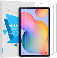 timovo galaxy tab s6 lite 2020 screen protector - ultra clear anti-scratch tempered glass [2 pack] logo