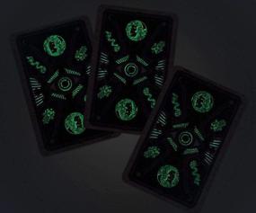 img 1 attached to 🏰 Disney Haunted Mansion Playing Cards - Exclusive Glow in the Dark Theme Park Edition