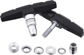 img 1 attached to High-Performance V Brake Pads for Bicycles - Set of 4 Pairs with Hex Nuts and Spacers - 70 mm V Brake Blocks