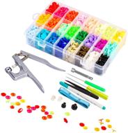 🔧 lynda snaps and snap pliers set: 360 t5 plastic buttons for sewing and crafting logo