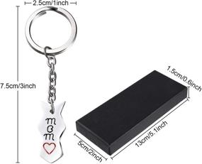 img 3 attached to Mothers Keychain Stainless Keychains Pendant Men's Accessories