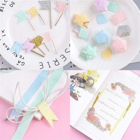 img 2 attached to 🌟 Cheerlyhood Glitter Washi Tape Set: Decorate Crafts & Journals with Kawaii Glitter Tape