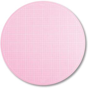 img 3 attached to 🌸 Sue Daley Designs Pink 10" Rotating Cutting Mat: Ideal for EPP English Paper Piecing, Patchwork, Sewing, and Quilting - Self-Healing!