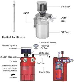 img 2 attached to ALAVENTE Universal Breather Separator Reservoir Motorcycle & Powersports