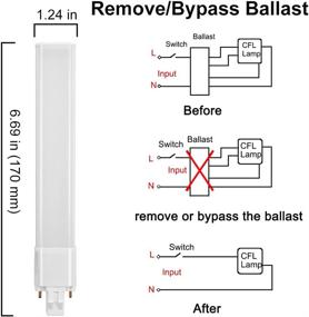 img 1 attached to 🔌 HengBo 2 Pin Replacement Horizontal Recessed: Upgrade Your Lighting Fixture