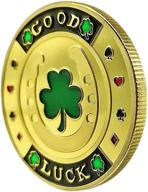 🃏 lulucircle poker guard weights - poker accessories for men, card protector & coin collectibles, complete with plastic case for poker chips логотип