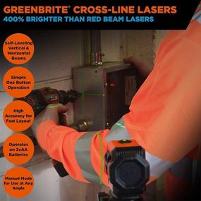 img 2 attached to 📐 Enhanced Precision: Johnson Level & Tool 40-6601 Self-Leveling Cross-Line Laser Kit with GreenBrite Technology