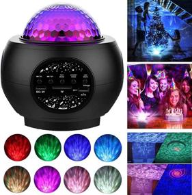 img 3 attached to 🌌 Enhance Your Bedroom with the Galaxy Projector Star Projector: Night Light for Kids or Adults, Skylight with Ocean Wave, 3-in-1 Lamp with Bluetooth Speaker