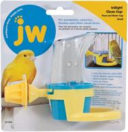 🐦 удобный и гигиеничный кормушка для птиц: jw pet company кормушка clean cup и питьевая кружка логотип