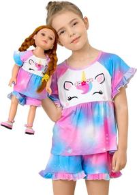 img 4 attached to Matching Pajamas Unicorn Outfit Clothes