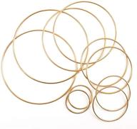 🌼 versatile bigotters metal floral hoop set - high-quality dream catcher rings for wedding wreath decor and macrame craft supplies - 10pcs, 5 sizes (2inch, 3inch, 4inch, 5inch, 6inch) logo