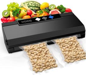 img 4 attached to 🔒 KOIOS Vacuum Sealer Machine: 85Kpa Automatic Food Sealer with Starter Kit - Dry & Moist Modes, Compact Design (Black)