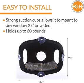 img 3 attached to 🐱 K&amp;H Pet Products EZ Mount Window Bubble Pod Kitty Sill - Boost Your Feline's Comfort and Enjoyment!