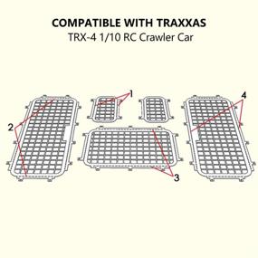 img 3 attached to 🔒 Enhance Your 1/10 RC Crawler Car with VGEBY1 Metal Window Protective Net