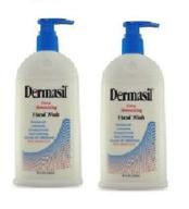 🔼 dermasil extra moisturizing hand wash - enriched with dermasil formula - 8 fl oz (2 pack) logo