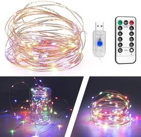 img 4 attached to Fairy String Lights, 33 Feet 100 LED Small Indoor Fairy Lights, Twinkle Star Lights for Christmas, Wedding, Party, Indoor, Outdoor Decoration