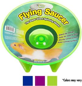 img 3 attached to 🐹 Ware Manufacturing Small Pet Flying Saucer Exercise Wheel, 7 1/4-Inch - Assorted Colors for Enhanced SEO