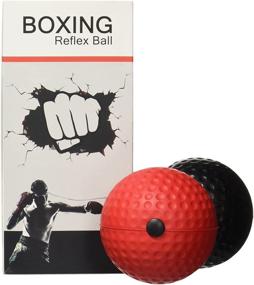img 2 attached to 🥊 Improve Reaction and Agility with Portzon Boxing Reflex Ball Set - 2 Difficulty Levels, Headband Included!