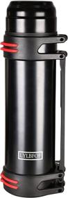 img 4 attached to LYLBFOF Insulated Water Bottle Stainless Steel: Large 82 oz Double Wall Vacuum Jug with Adjustable Strap - Perfect for Travel, Outdoor Picnic & Sports (Black)