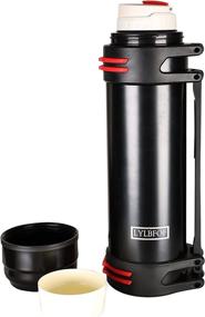 img 1 attached to LYLBFOF Insulated Water Bottle Stainless Steel: Large 82 oz Double Wall Vacuum Jug with Adjustable Strap - Perfect for Travel, Outdoor Picnic & Sports (Black)