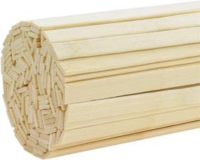 img 4 attached to 🎍 40 Pcs 11.81" Natural Bamboo Sticks, Bamboo Strips for Crafts – Strong Bamboo Sticks for DIY Projects