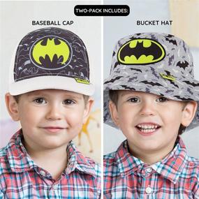 img 3 attached to Protective and Stylish: DC Comics Kids Bucket Hat for Boys - Batman Toddler Baseball Cap and Baby Sunhat, UPF 50+ UV Sun Protection Boonie - Ages 2-4