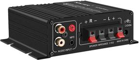 img 3 attached to Kinter K2020A+ Limited Edition Tripath TA2020-020 Class-T Hi-Fi Audio Mini 🔊 Amplifier - 12V 5A Power Supply - Black: Review & Buy Now