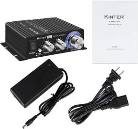 img 2 attached to Kinter K2020A+ Limited Edition Tripath TA2020-020 Class-T Hi-Fi Audio Mini 🔊 Amplifier - 12V 5A Power Supply - Black: Review & Buy Now