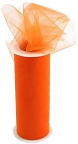 img 1 attached to Kel-Toy Orange Tulle Ribbon, 6-Inch x 25-Yard