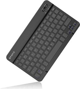 img 4 attached to 📱 Fintie 10.5-Inch Ultrathin Bluetooth Keyboard for iPad Air 4th Gen & other iPad models, Black