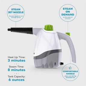 img 1 attached to 🔥 Highly Effective Handheld Steam Cleaner - Steamfast SF-210 with 6 Accessories, in White