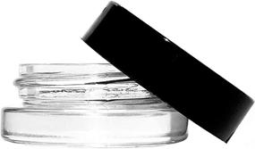 img 3 attached to 🏺 Multipurpose 90pcs Thick Bottom Low Profile 7ml Glass Jars: Black Lid Air Tight Containers