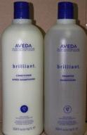 aveda brilliant shampoo and conditioner duo liter - 33.8 oz each logo