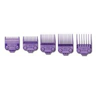 andis 01410 master dual magnet small 5-comb set - enhance performance with mba, mc-2, ml, pm- and pm-4 clippers - vibrant purple logo