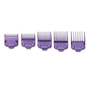 img 2 attached to Andis 01410 Master Dual Magnet Small 5-Comb Set - Enhance Performance with MBA, MC-2, ML, PM- and PM-4 Clippers - Vibrant Purple