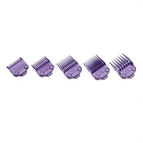 img 1 attached to Andis 01410 Master Dual Magnet Small 5-Comb Set - Enhance Performance with MBA, MC-2, ML, PM- and PM-4 Clippers - Vibrant Purple