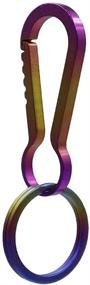 img 4 attached to 🔑 Enhanced TITAKING Titanium Keychain: Swift Chromatic 3 Design