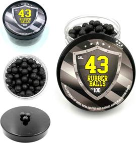 img 4 attached to SSR 100x Hard Rubber Balls: Paintballs for Self Defense Pistols & Training in 43 Cal (10.9 mm)