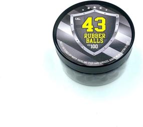 img 1 attached to SSR 100x Hard Rubber Balls: Paintballs for Self Defense Pistols & Training in 43 Cal (10.9 mm)