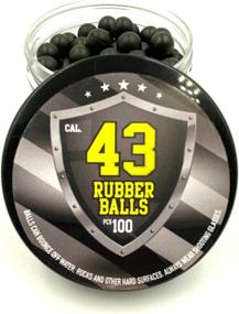 img 3 attached to SSR 100x Hard Rubber Balls: Paintballs for Self Defense Pistols & Training in 43 Cal (10.9 mm)