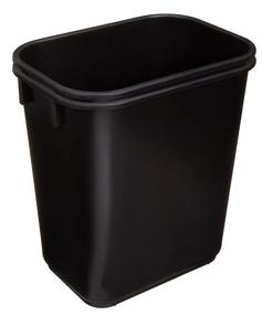 img 3 attached to 🗑️ Efficient and Durable: AmazonCommercial 3 Gallon Commercial Office Wastebasket, Black, 2-Pack