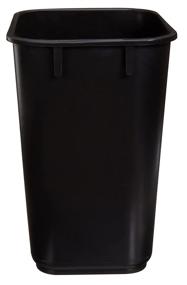 img 1 attached to 🗑️ Efficient and Durable: AmazonCommercial 3 Gallon Commercial Office Wastebasket, Black, 2-Pack