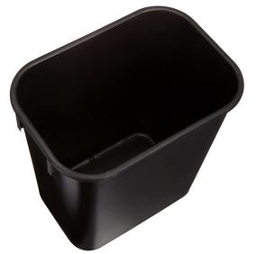 img 2 attached to 🗑️ Efficient and Durable: AmazonCommercial 3 Gallon Commercial Office Wastebasket, Black, 2-Pack